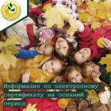 информация по электронному сертификату на осенний период - фото - 1